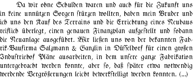 Text von Max Jagenberg in Fraktur, Absatz 1 mit Portrait. Textversion ist verlinkt.