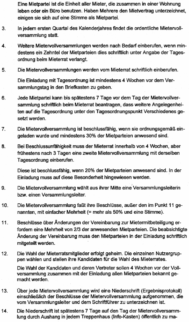 Vereinbarung ber MieterInnenbeteiligung im Salzmannbau in Dsseldorf-Bilk, Seite 2